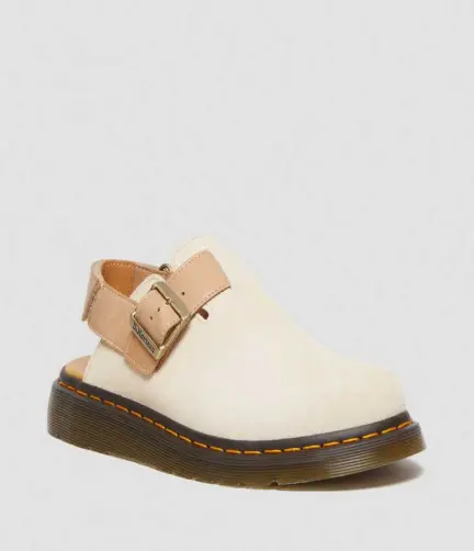 Jorge II Suede & Leather Slingback Mules