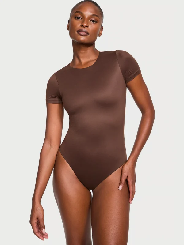 Bodywear by Victoria with FeatherSoft™ Innovation Short-Sleeve Bodysuit