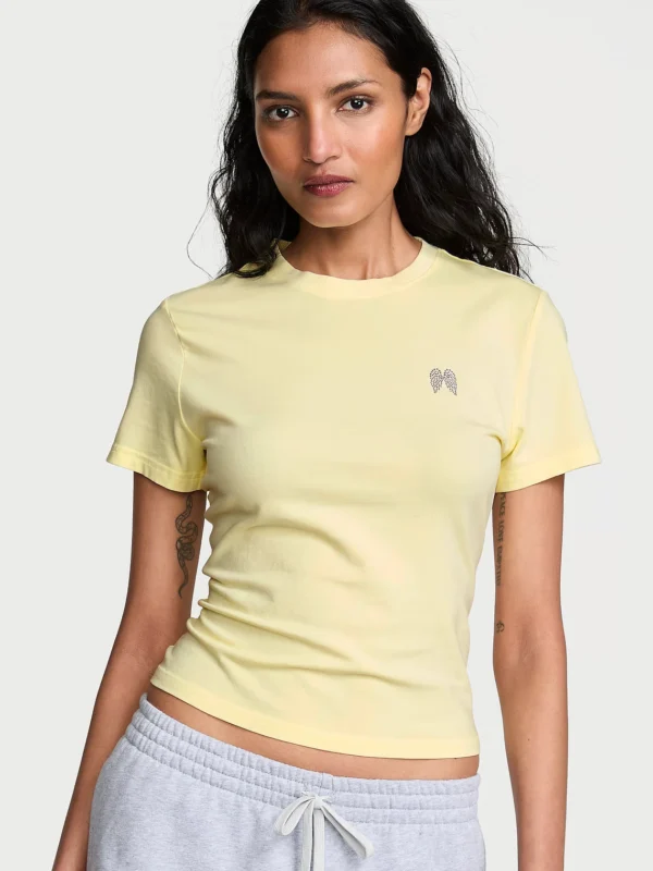 Stretch Cotton Fitted Tee